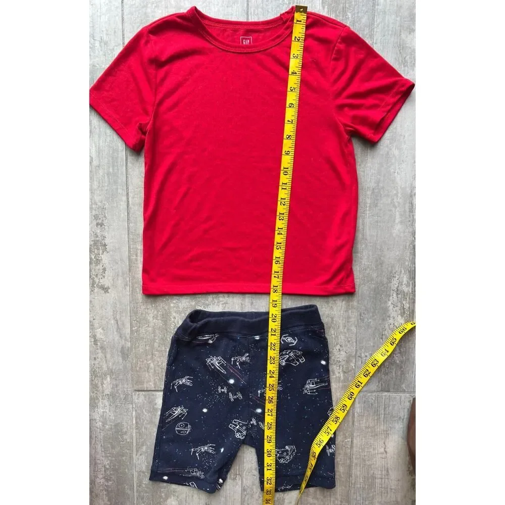 Gap Kids x Star Wars Boys 2 Piece Pajama Set Pjs Sleep Lounge Squadron Falcon 6